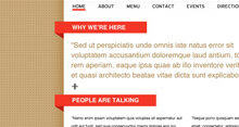 Red+White website design