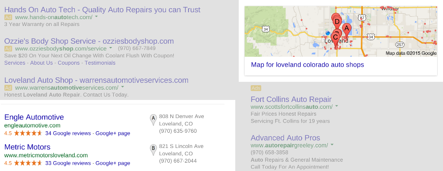 Local SEO services would help get your NAP (name, address, phone) information consistent for search engines.