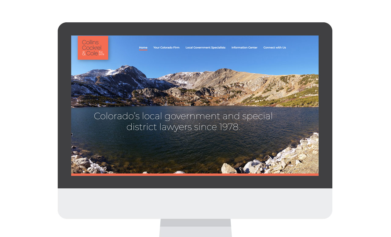 Collins Cockrel & Cole Homepage Redesign